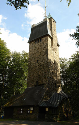 Der Kaiserturm auf der Neunkircher Höhe bei Gadernheim.
