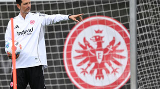 Trainer Dino Toppmöller gibt die Richtung vor.