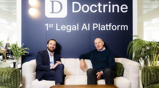 Guillaume Carrère (l.), Chef von Doctrine, gemeinsam mit dem Mannheimer Rechtsanwalt Alfons Schulze-Hagen, der Mitgründer und Geschäftsführer von dejure.org ist.