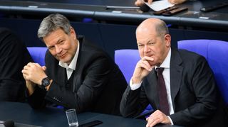 Unter Regierungschef Olaf Scholz (SPD) war Habeck Vizekanzler. (Archivbild)