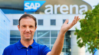 Die SAP Arena als Lebenswerk: Geschäftsführer und Adler-Mannheim-Gesellschafter Daniel Hopp.