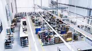 Blick in die Produktion von Pepperl+Fuchs in Mannheim – sie wird ins Ausland verlagert.