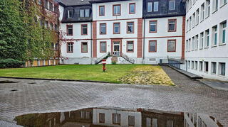 Das alte Hospital in Bensheim wartet nach der Entrümpelung auf eine neue Nutzung.