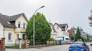 Die Darmstädter Straße in Bensheim-Auerbach im Jahr 1896.