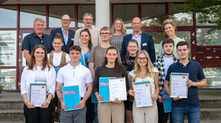 Beim Tag des Handwerkes mit Freisprechungen: Die Schreinerinnen und Schreiner