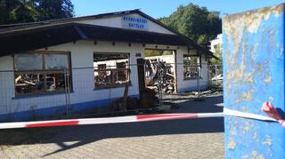 Die Brandruine in Glattbach darf immer noch nicht betreten werden.