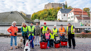Vom Löwenbrunnen aus starteten die Teams in Richtung Burg, Dalles, Moëlanplatz und Litzelröder.