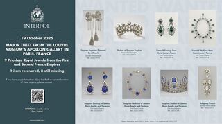 Das BKA und Interpol sind nach dem Einbruch in den Louvre in die Fahndung einbezogen (Handout-Foto).