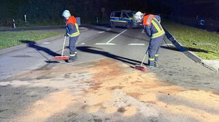 Die Feuerwehr im Einsatz.