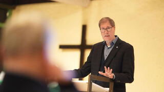 Hans Jürgen Basteck referierte beim Michaelsforum über die Reformatoren Thomas Müntzer und Martin Luther.
