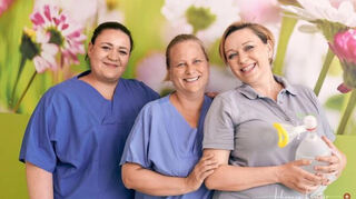 Das Leitungsteam der Bärenfamilie: Rabea Hartmann, Claudia Neal und Marlena Lewandowska (von links).