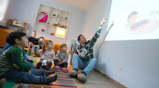 Vollen Einsatz zeigte in Winterkasten auch der Lindenfelser Bürgermeister Maximilian Klöss.