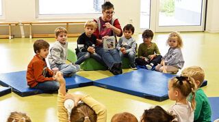 Stefanie Seitz hat diesmal in der Kita Naturbande in Einhausen vorgelesen.