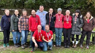 Von links: Maxima Sterz, Lena Schmitt, Svenja Grüner, Christian Albrecht, Patrick Kolb, Nina Hofmann, Katja Knaup, Barbara Mohr, Nadja Schubert, Diana Gross, Martin Albrecht und Natascha Fritz