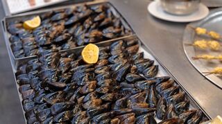 Muscheln sind in der Türkei oft mit Reis gefüllt.