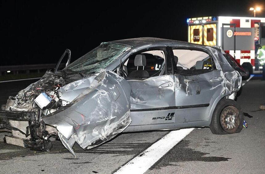 A67 bei Lampertheim: Familie bei Unfall verletzt