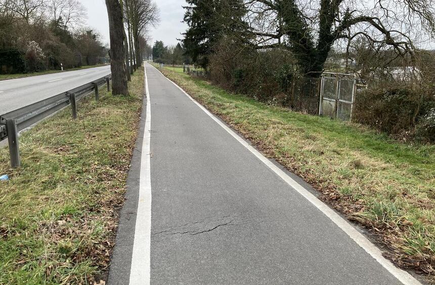 Cycle path between Heppenheim and Laudenbach is being renovated