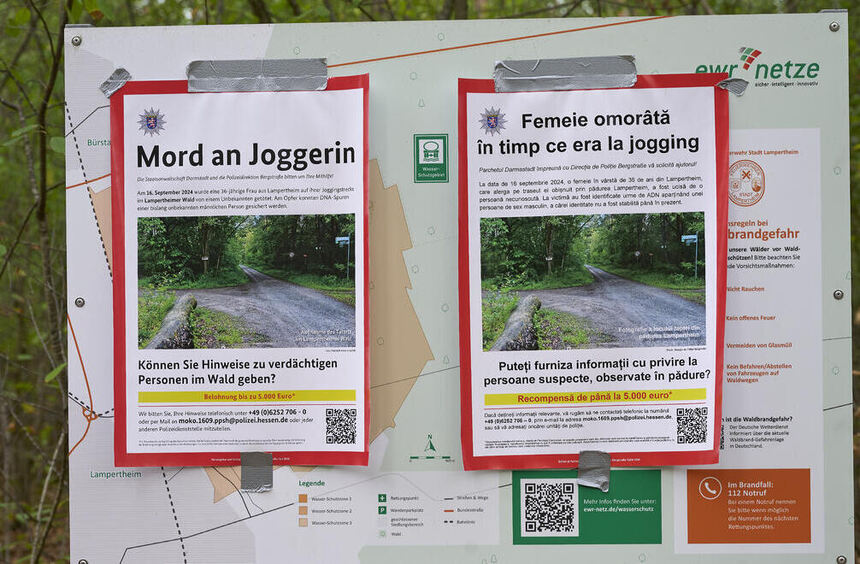 Lampertheimer Joggerinnen-Mord: DNA-Spur führt nach Rumänien