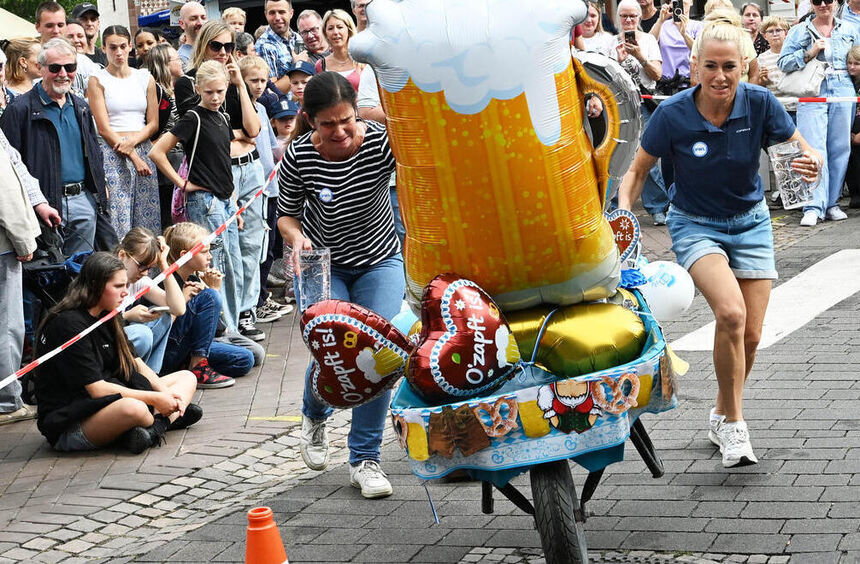 Lorsch Fair: Wheelbarrow race with record and Lorsch victory