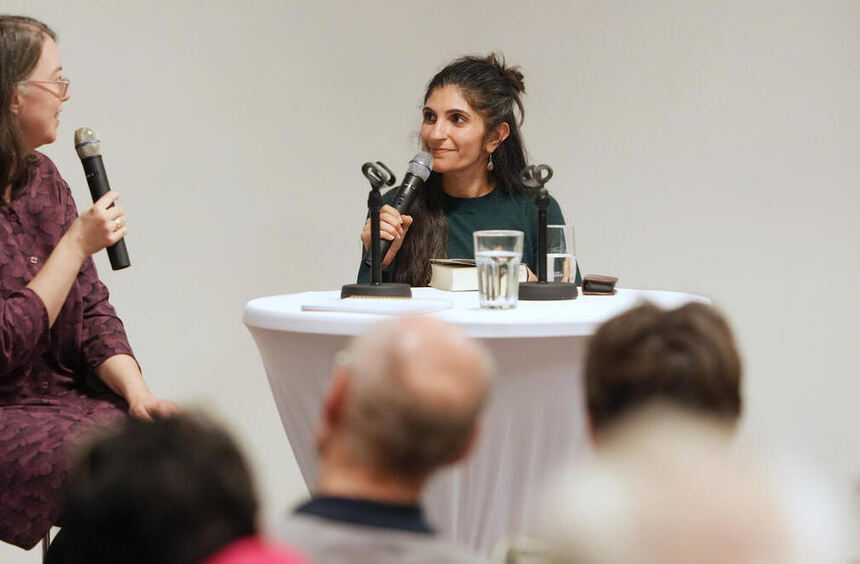 Very well-attended reading with Shida Bazyar in Zwingenberg