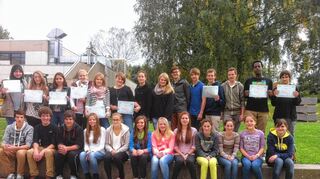 <p>Schüler der HBS haben das französische Sprachdiplom erhalten.</p>
